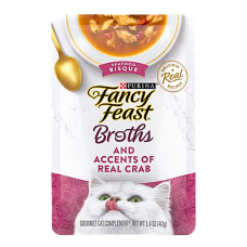 Fancy Feast Broths Seafood Bisque w/Accents of Real Crab 40g